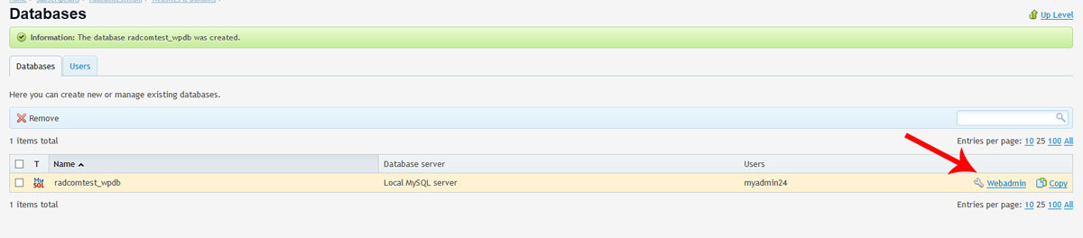 webadminmysql
