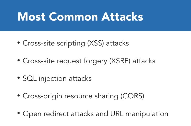 Introduction to the most common attacks
