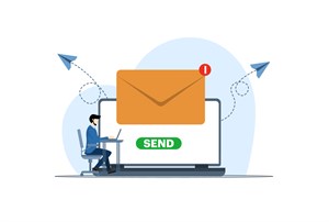 راهنمای تصویری تنظیمات ارسال ایمیل از طریق نرم افزار