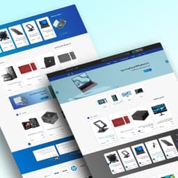 طراحی سایت فروشگاه اینترنتی نگین لپ تاپ